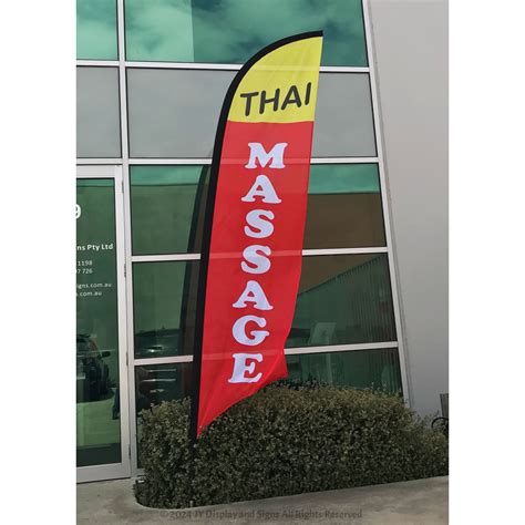 Thai Massage Flag Banner Adverting Sign Stock In Melbourne