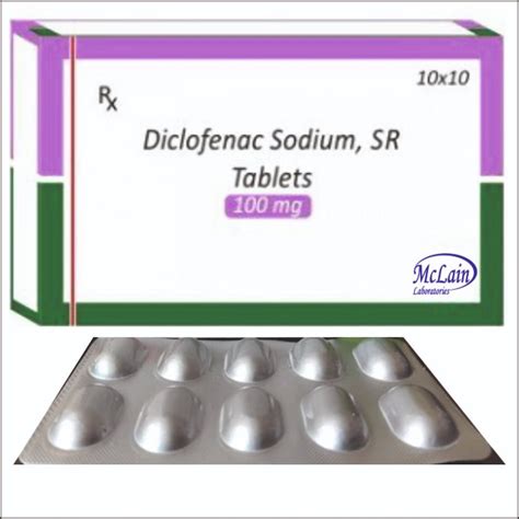 Diclofenac Sr Tablet At Rs 100box Diclofenac Sodium 50 Mg In