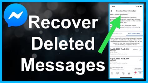 How To Recover Deleted Messages On Messenger Youtube