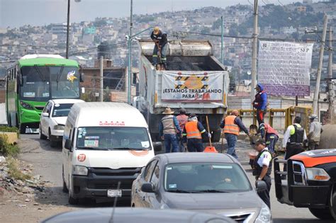 GOBIERNO DE CHIMALHUACÁN REALIZA JORNADA DE BACHEO EN LÍMITES CON