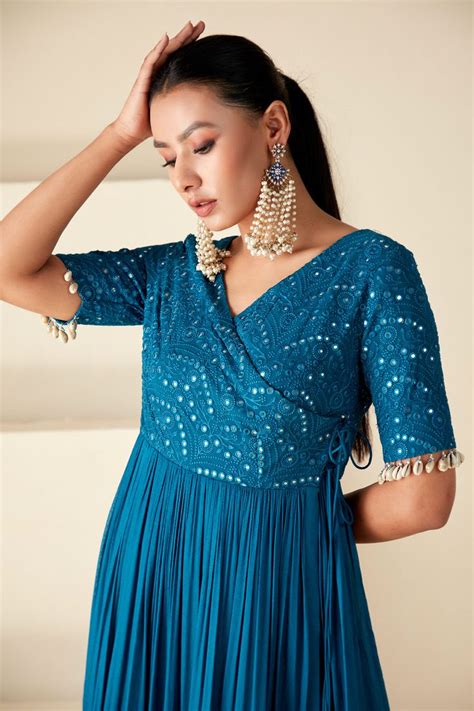 Celestial Angrakha Flair Dress Suruchi Parakh East Boutique In 2024