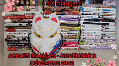 DERNIERS ACHATS MANGAS DE L ANNÉE NOVEMBRE DÉCEMBRE 2022