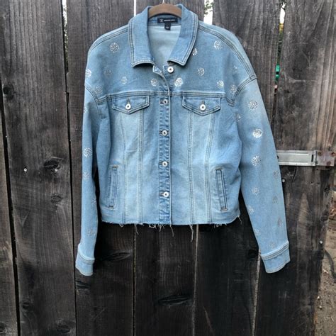 Inc International Concepts Jackets And Coats Inc Denim Jacket With Rhinestones Poshmark