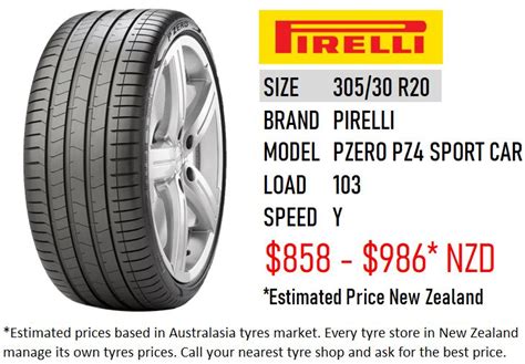 30530 R20 Pzero Pz4 Sport Car Pirelli New Zealand