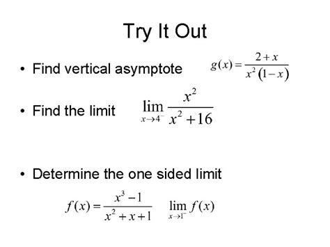 Infinite Limits Lesson 1 5 Infinite Limits Two