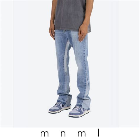 楽天市場mnml ミニマル B221 FLARE DENIM BLUEMsbyFLASHBACK楽天市場店