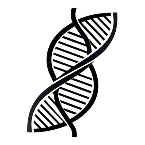 Logotipo ou símbolo de DNA Abstracto de molécula de DNA hélice em