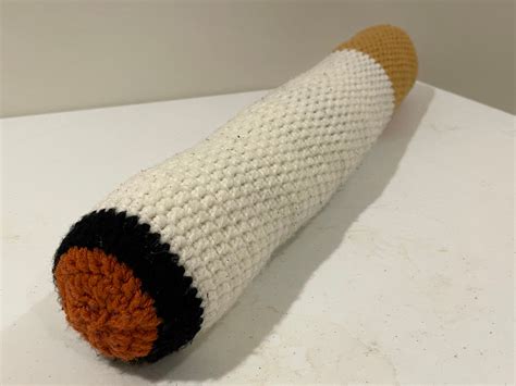 Giant Cigarette Crochet Pattern No Sew Etsy New Zealand