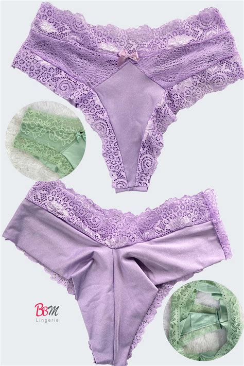 Calcinha Fio Duplo Renda Rose Bbm Lingerie Lingerie Direto Da F Brica