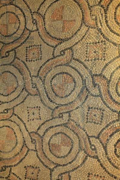 Image of Byzantine Mosaic with geometrical patterns, from the new monument discovered