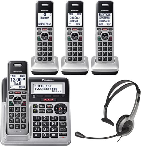 Amazon Panasonic Cordless Phone With Headset Bundle KX TG994SK