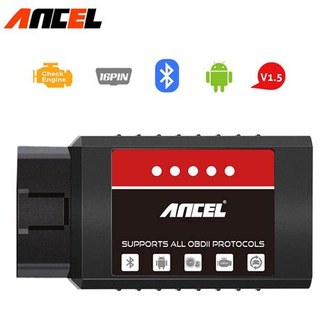 Jual ANCEL ELM327 V1 5 OBD2 Bluetooth Car Scanner Display Voltage Meter