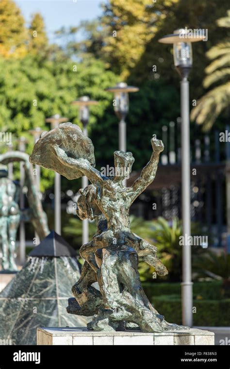 Spanish Artist Salvador Dali Bronze Sculptures On Display At The