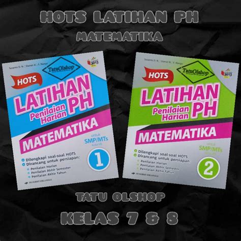 Jual Buku Hots Latihan PH Penilaian Harian Matematika SMP MTs Kelas 7 8