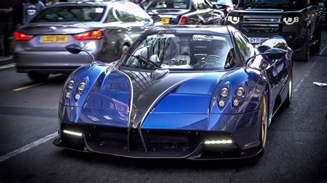 Supercars In London August 2022 CSATW406 Pagani Huayra Bugatti