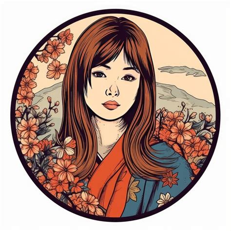 Premium Ai Image Beautiful Japanese Kimono Girl Vector