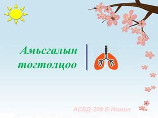Амьсгал | PPT