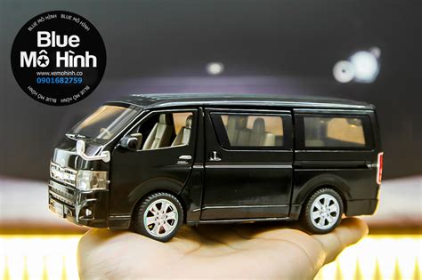 Xe mô hình xe khách Toyota Hiace 1 32 Blue Mô Hình