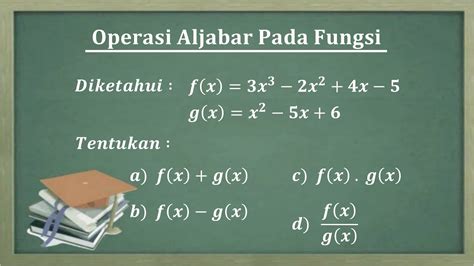 Operasi Aljabar Pada Fungsi Tingkat Sma Youtube