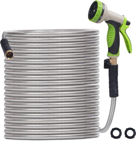 Yeenuo Metal Garden Hose 50ft Heavy Duty Stainless Steel