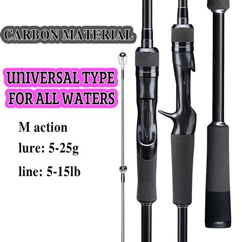 NYA 1 8M 2 1M 2 4M Spinning Baitcasting Fishing Rod M Action All