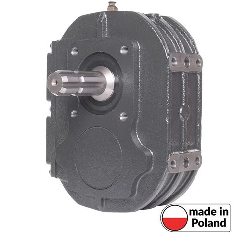 CAST IRON PTO GEARBOX FOR GROUP 3 SAE BB PUMPS 6 SPLINED 1 3 8 MALE