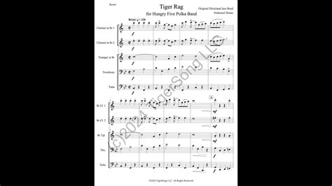 Tiger Rag Original Dixieland Jazz Band For Hungry Five Polka Band