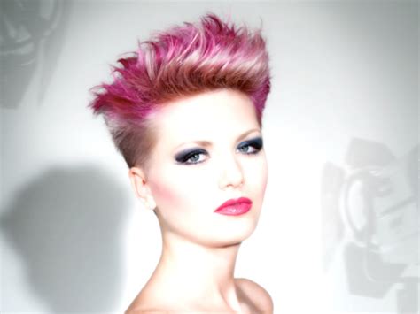 Punky Hairstyles For Men And Women Bright Hair Colors