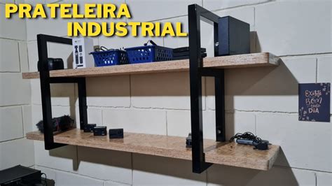 Como Fazer Prateleira Estilo Industrial Suspensa YouTube