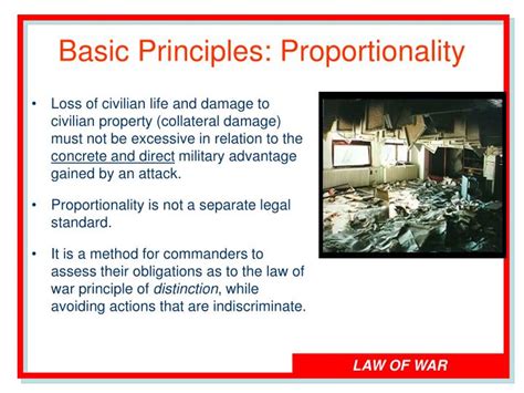 The Law Of War Principle Of Proportionality