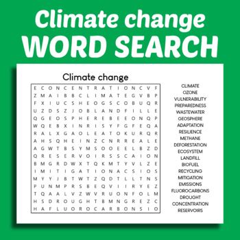 Geosphere Word Search Teaching Resources Tpt