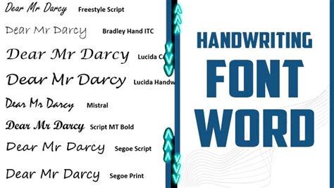 Handwriting Font Word Astonishing Guide