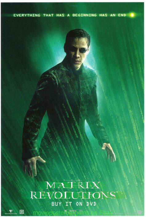 Matrix Revolutions Movie Poster Rare Set Of 4 Original Video Mini Sheets Ebay