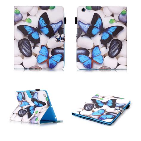 Luxury New Butterfly PU Leather Case For Apple IPad 2 3 4 5 6 7 Case