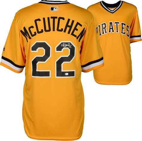 Andrew McCutchen Pittsburgh Pirates Autographed Yellow Replica Jersey