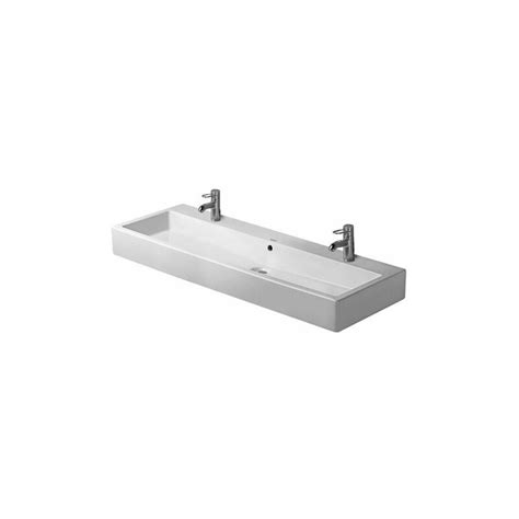 Lavabo Duravit Vero Sans Trop Pleinavec Plage De Robinettrie X Mm