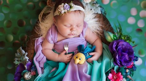 Tiniest Disney princesses take the crown in newborn photo shoot - Good ...