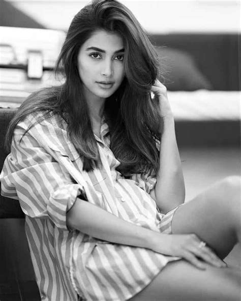 Pooja Hegdes Captivating Monochrome Elegance