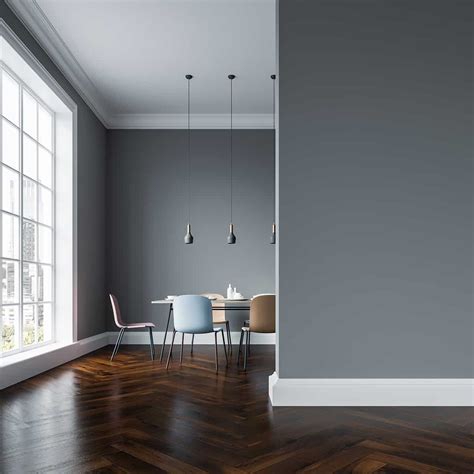 Wood Floor Grey Walls