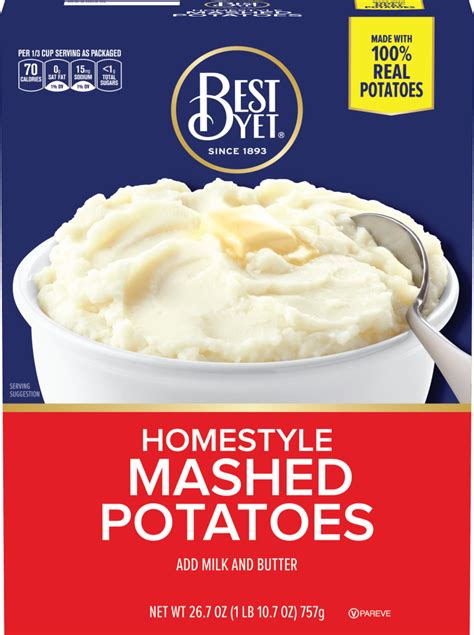 Instant Potatoes 267oz Best Yet Brand