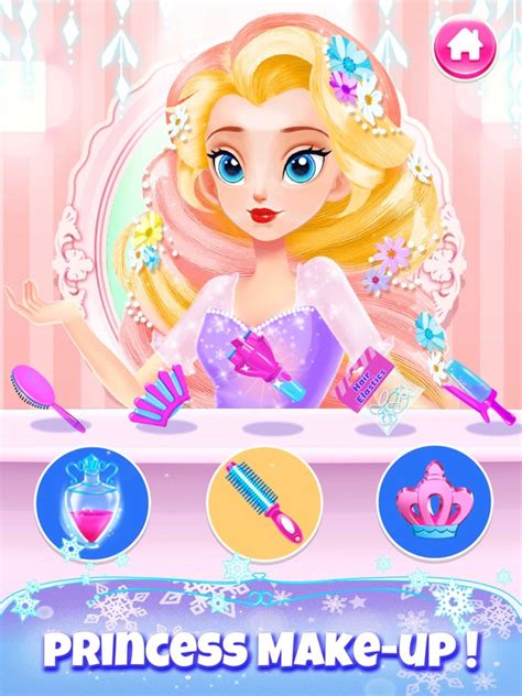 Princess Hair Salon Girl Games App Voor IPhone IPad En IPod Touch