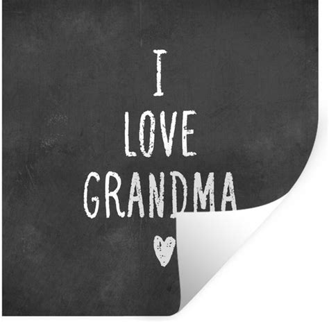 Muurstickers Spreuken Oma I Love Grandma Quotes X Cm