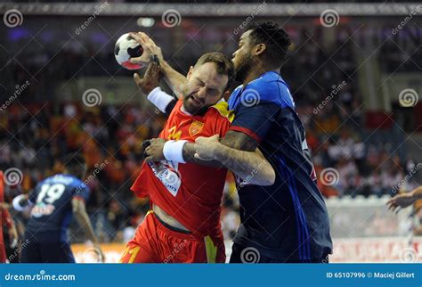 Ehf Euro France Macedonia Editorial Photo Image Of Match Goal