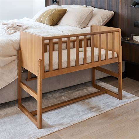 Walnut Colour Bedside Crib Nuage ️ Petite Amélie