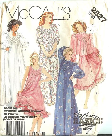 OOP McCalls Sewing Pattern Misses Sleepwear Lingerie Size XS Small 8433 9272 EBay