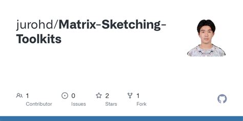 GitHub Jurohd Matrix Sketching Toolkits