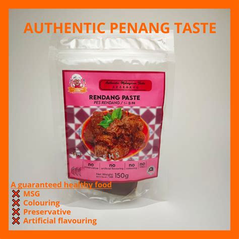 💥💥 Best Authentic Rendang Paste Healthy Food No Preservative No