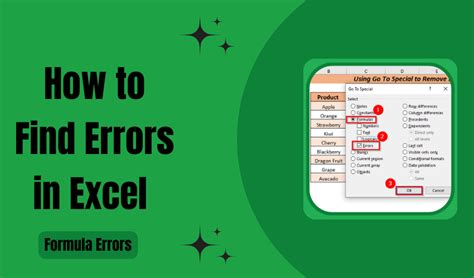 How To Find Errors In Excel Formula Errors Earn And Excel