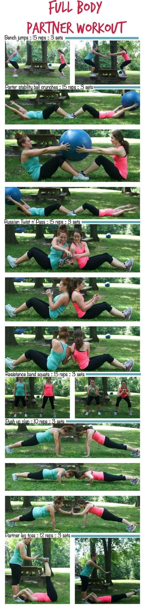 Full Body Partner Workout-The Almond Eater