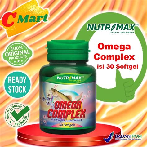 Jual Nutrimax Omega Complex With Omega Vitamin E S Cmart